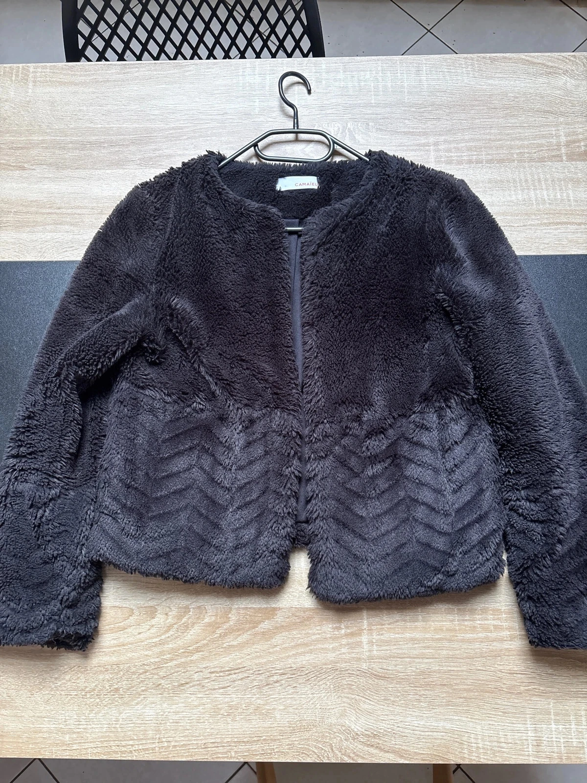 Veste fausse fourrure camaïeu taille S